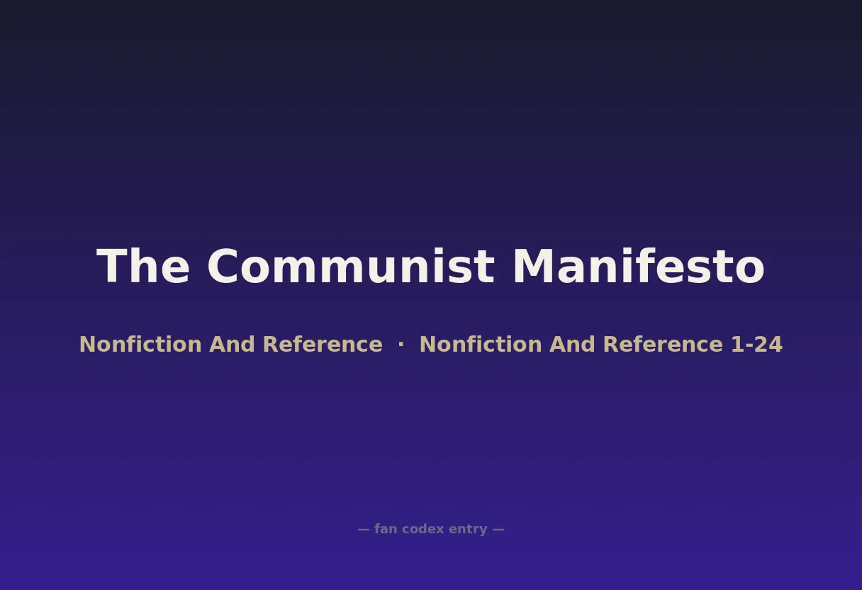 The Communist Manifesto