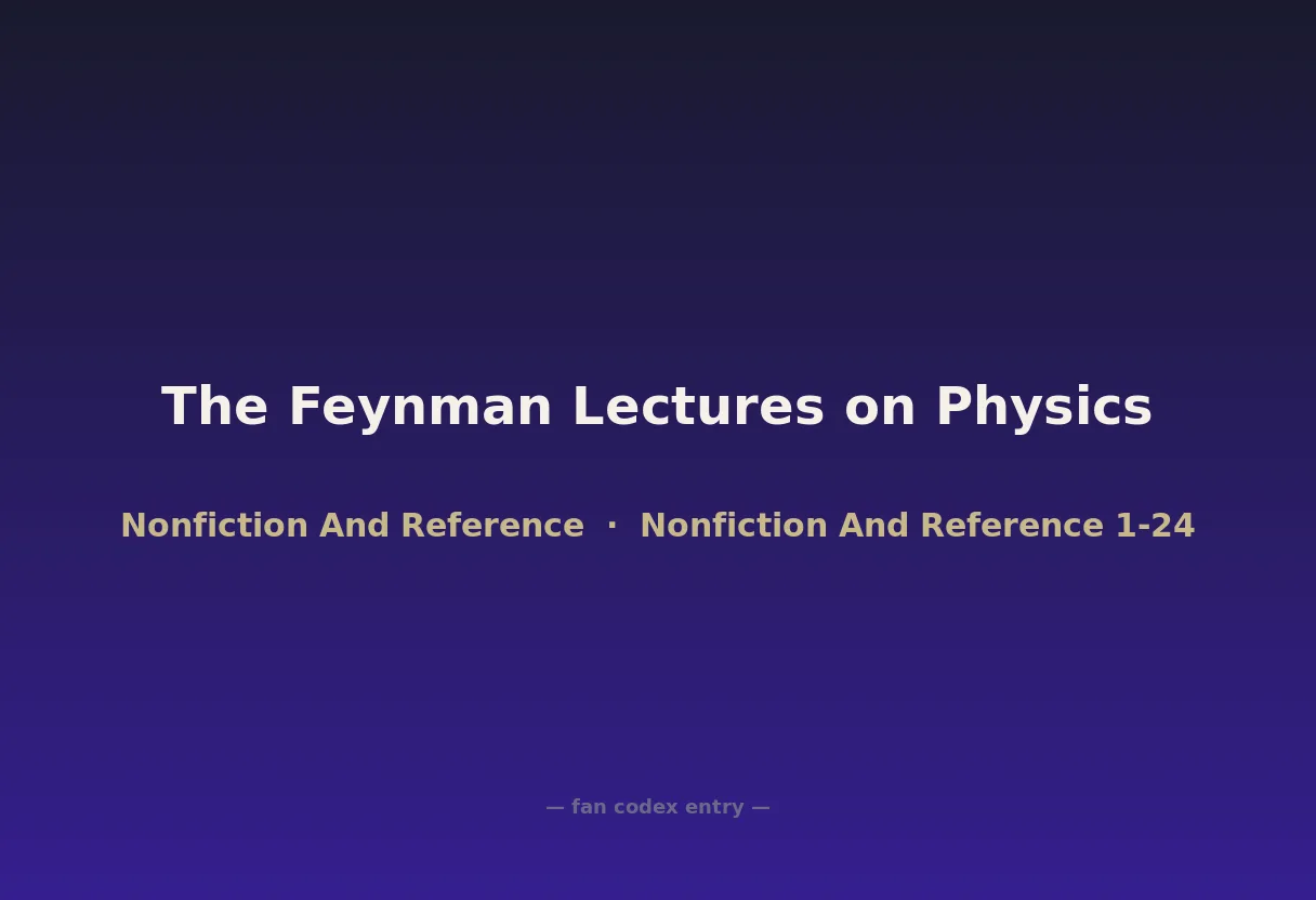 The Feynman Lectures on Physics
