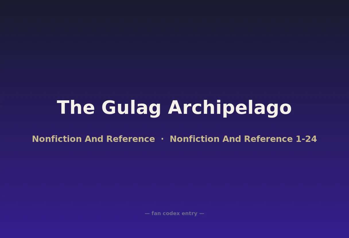The Gulag Archipelago