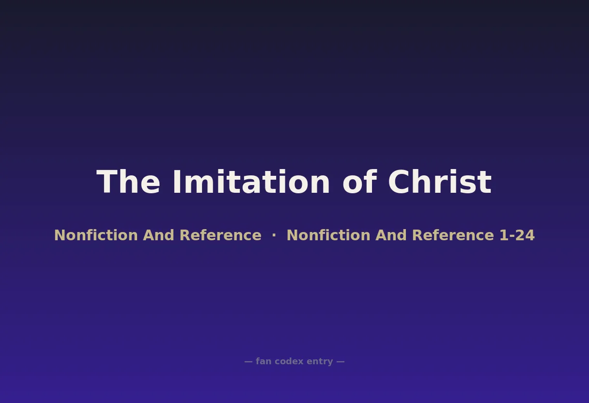 The Imitation of Christ