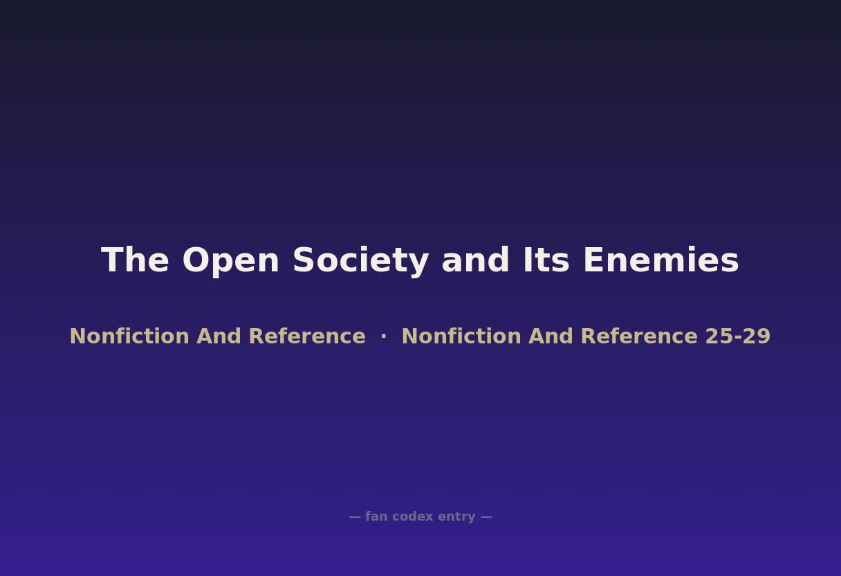 The Open Society and Its Enemies