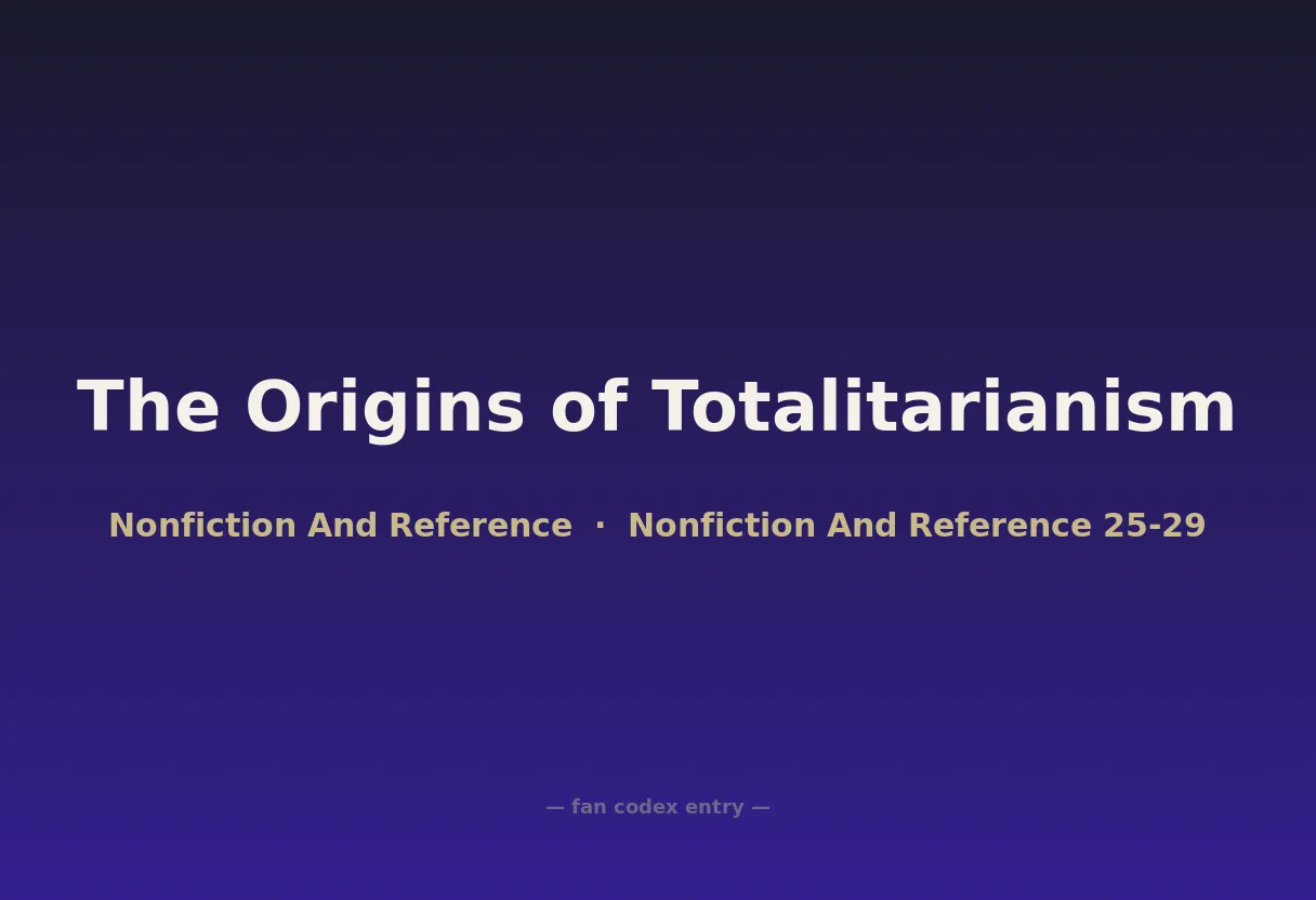 The Origins of Totalitarianism